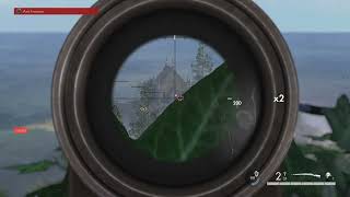 Sniper Elite 5 Coop play No glint head shot 2x scope [upl. by Namrej]