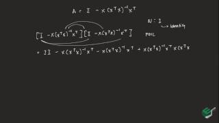 Idempotent Matrices [upl. by Plantagenet]