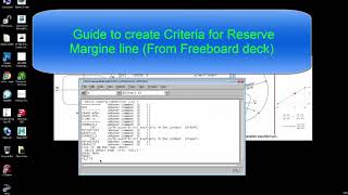 Guide to create CRITERIA for reserve Freeboard  Napa tutorial  Naval architect [upl. by Teri]