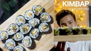 I tried making Kimbap Kimbap semba try touba  Cook With KhagembaKhagemba Ongnam [upl. by Danny]