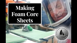 Ep063 Making foam core sheets  Life On The Hulls Building a Catamaran [upl. by Iramo]