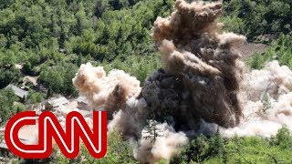 Video appears to show North Korea dismantling nuclear site [upl. by Elmajian]