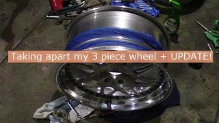 Taking apart my 3 piece wheel  Update on car [upl. by Rattan]