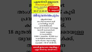 kerala jobs 2024 todays job malayalam jobs November 6 [upl. by Assetnoc]