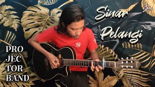 Sinar Pelangi  PROJECTOR BAND  Fingerstyle cover  drum by Faiz Fezz [upl. by Sakiv]