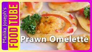 Prawn Omelette Recipe  Mallika Joseph [upl. by Acissej]