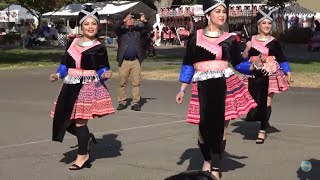 Stockton Hmong New Year 2024 25 Cov Niam Tsev Dance [upl. by Hgielrac]