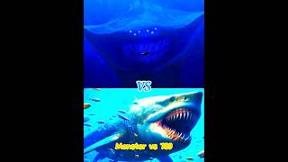 megalodon vs el gran maja°mosasaurus°blue whale shorts viral monster music the 💥🔥 [upl. by Hagan]