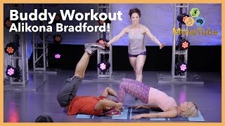 Buddy Bootcamp Workout with Alikona Bradford [upl. by Amhsirak934]