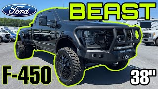 THE BEAST 2022 FORD F450 Platinum 45quot LIFTED Midnight Reserve Edition [upl. by Samau]