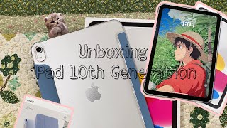 Unboxing iPad 10th Generation Silver 2024 aesthetic🤭 [upl. by Tolkan693]