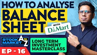 Balance Sheet  How to Read and Analyze Learn Fundamental Analysis in Stock Market Ep 16 [upl. by Clayberg]