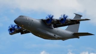 Antonov An70 at the 2013 Paris Airshow [upl. by Ellga]