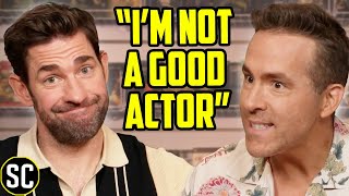 RYAN REYNOLDS and JOHN KRASINSKI Get Roasted About The MCU IF and SPOILER  KID GLOVES [upl. by Vada454]