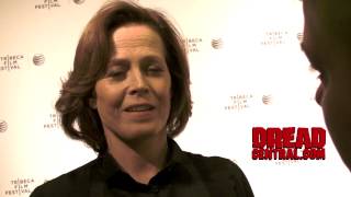 SIGOURNEY WEAVER Interview for MY DEPRESSION  2014 Tribeca Film Festival [upl. by Alracal600]