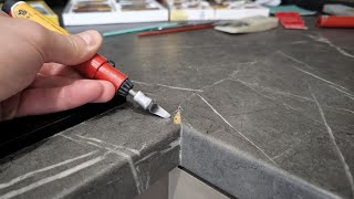 How to perfectly restore damage to a chipboard kitchen countertop  Tips from a Restorer [upl. by Philana395]