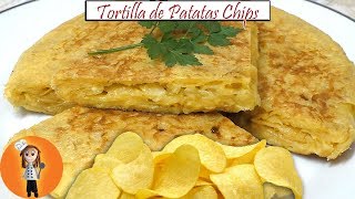 Tortilla de Patatas Chips  Receta de Cocina en Familia [upl. by Legir]