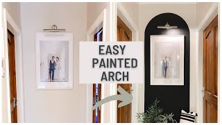 Feature Wall Idea Easy DIY Painted Arch SHORTS [upl. by Heron]