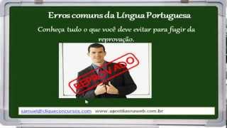 Dica de Português Para Concursos  Erros comuns e curiosidades [upl. by Doubler73]