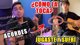 ¿Cómo la toca Jugaste Y Sufrí  DannyLux Acústico Tutorial Guitarra [upl. by Mcknight]