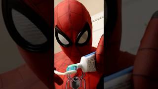 Spiderman morning routine in real life shorts [upl. by Edelman833]