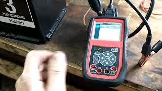 Using an Autel AutoLink AL539 Battery Tester voltmeter multimeter [upl. by Yderf]