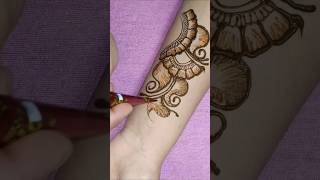 Arabic henna design in front hand subscribeformore [upl. by Kopans]