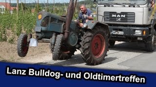 Lanz Bulldog und Oldtimertreffen  LocalEventclips [upl. by Annazus97]