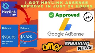 My account Heylink Adsense Approved in 72 Hours  Best trick to getting Heylink Adsense Approval [upl. by Scheld]