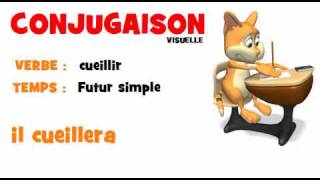 CONJUGAISON  cueillir  Futur simple [upl. by Israel]