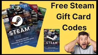 Free Steam Gift Card Codes 2024 Live Proof Unused  How To Get Free Steam Codes [upl. by Trillbee]