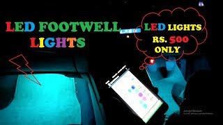 How To Install Footwell LED Lights in car [upl. by Aushoj]