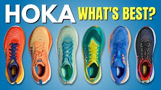 REVIEW OF EVERY HOKA RUNNING SHOE of 2023  Comparison of CliftonRinconRocket XBondiMachMach X [upl. by Sosanna]