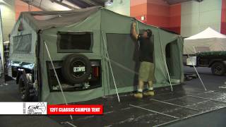 GIC CAMPERS 12ft DELUXE CAMPER TENT SETUP [upl. by Afas363]