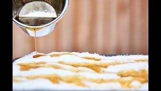 How to Make Maple Syrup Taffy  Maple from Canada [upl. by Clabo]