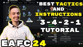 EA FC 24 OVERPOWERED FORMATION 3421 TUTORIAL BEST TACTICS amp INSTRUCTIONS HOW TO PLAY 3421 [upl. by Ailema506]