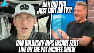 Dan Orlovsky Rips Massive Fart Throws The Pat McAfee Show Into Chaos [upl. by Otsenre261]