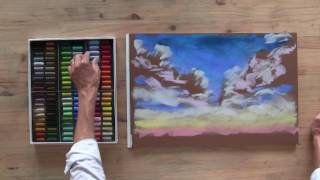 Painting a Sky with Sennelier Soft Pastels  Jacksons Art [upl. by Alexandra]