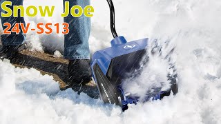 Snow Joe 24VSS13 24Volt IONMAX 13Inch Review Best Cordless Snow Shovel Under 150 [upl. by Desdee]