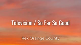 Rex Orange County  Television  So Far So Good Lyrics [upl. by Arun306]