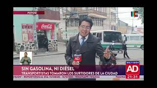 Transportistas tomaron los surtidores de la ciudad [upl. by Aneer]