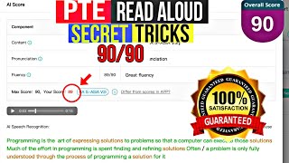 Pte Read Aloud Hidden Tricks To Get 90 By Pawan Sr😱 pawanpte pte [upl. by Nnod434]