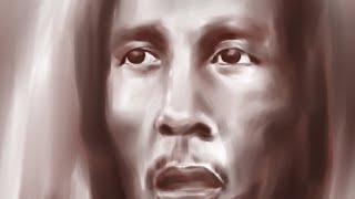 Procreate portrait painting l Bob Marley [upl. by Courcy]