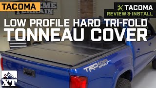 20162020 Tacoma Low Profile Hard TriFold Tonneau Cover Review amp Install [upl. by Atiral248]