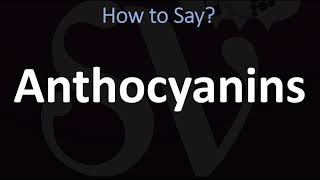 How to Pronounce Anthocyanins CORRECTLY [upl. by Anatnom]