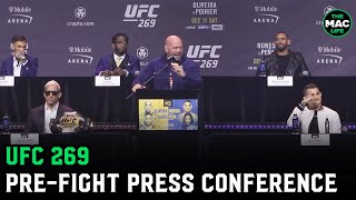 UFC 269 Poirier vs Oliveira PreFight Press Conference [upl. by Noir685]