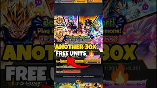 🤯 UNBELIEVABLE 3O X FREE PULLS IN DRAGON BALL LEGENDS shorts [upl. by Gorrian]