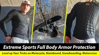 Benken Body Armor Suit for Skateboard Snowboarding Hockey Mountain Biking Motorcycle Other Sport [upl. by Sheya]