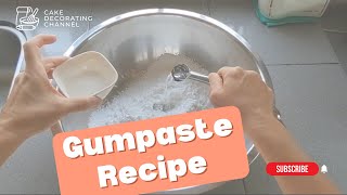 Gumpaste Recipe for Wedding Cake Decorators [upl. by Jon]