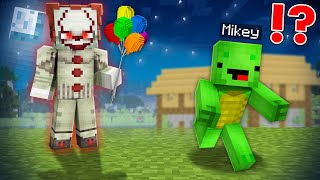 Scary Pennywise Clown Caught Mikey in Minecraft Challenge  Maizen JJ and Mikey [upl. by Ardnasela45]